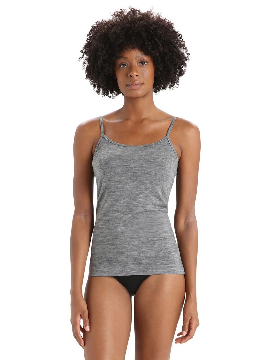 Bielizny Icebreaker Merino Siren Cami Singlet Damskie Szare | PL 1250FDNM